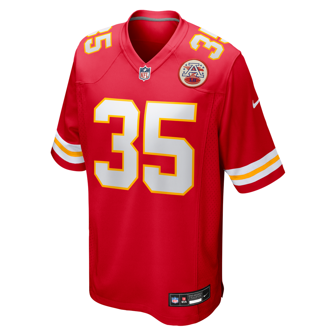 Christian Okoye Kansas City Chiefs Game Retired Player Jersey - Red