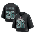 Saquon Barkley Philadelphia Eagles Women's Cropped Fashion Game Jersey - Black