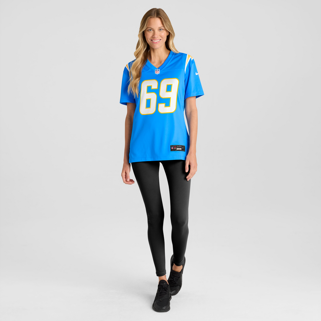 Cole Strange Los Angeles Chargers Women's Team Game Jersey - Powder Blue