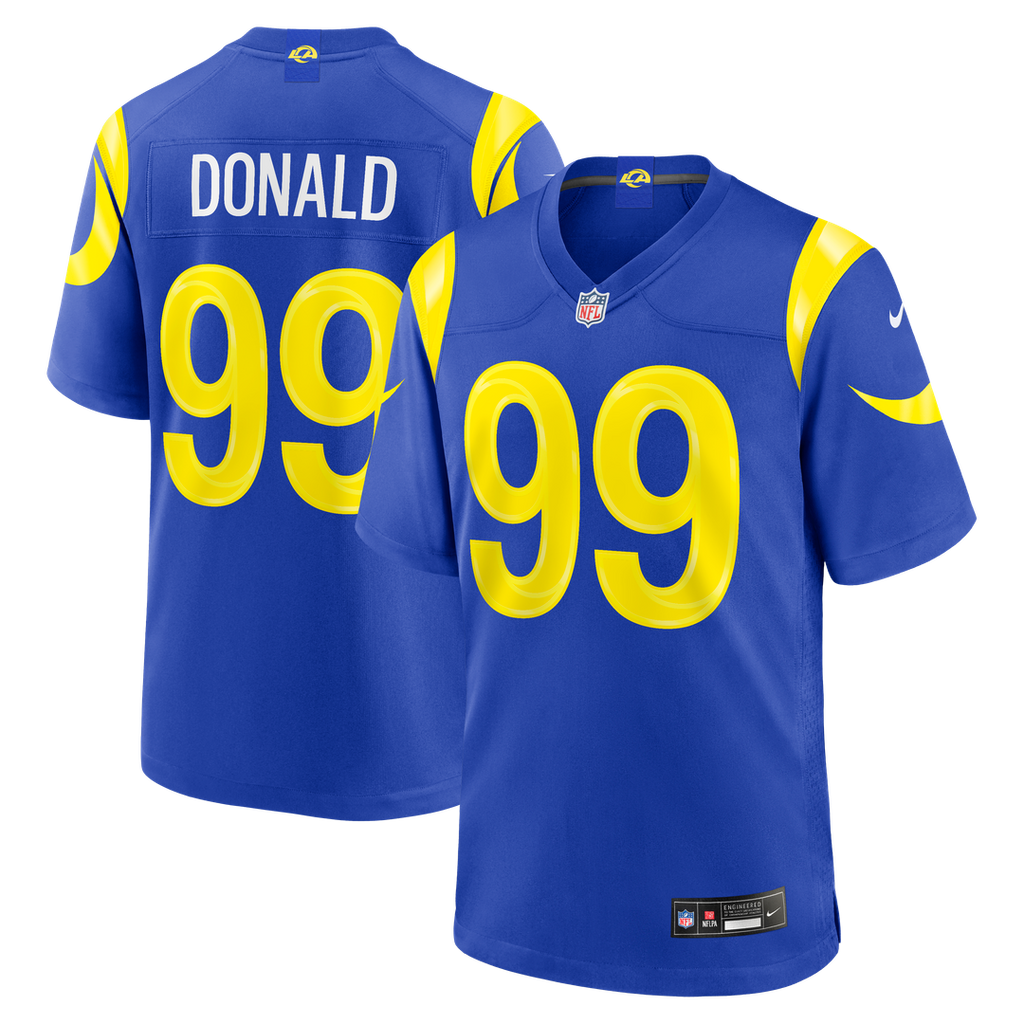 Aaron Donald Los Angeles Rams Game Jersey - Royal