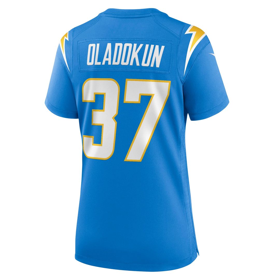Jordan Oladokun Los Angeles Chargers Women's Team Game Jersey - Powder Blue