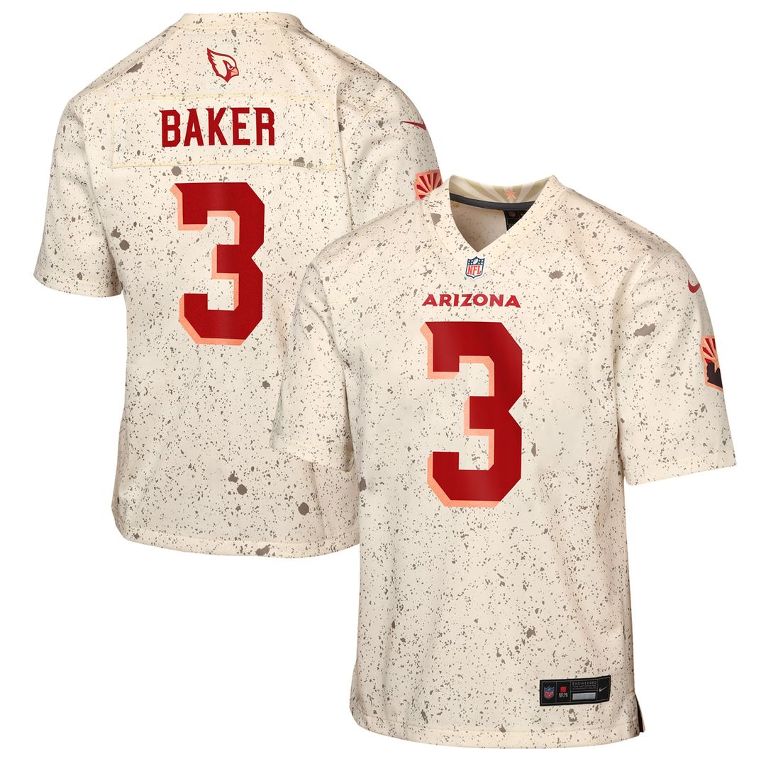 Budda Baker Arizona Cardinals Youth Rivalries Collection Game Jersey - Natural