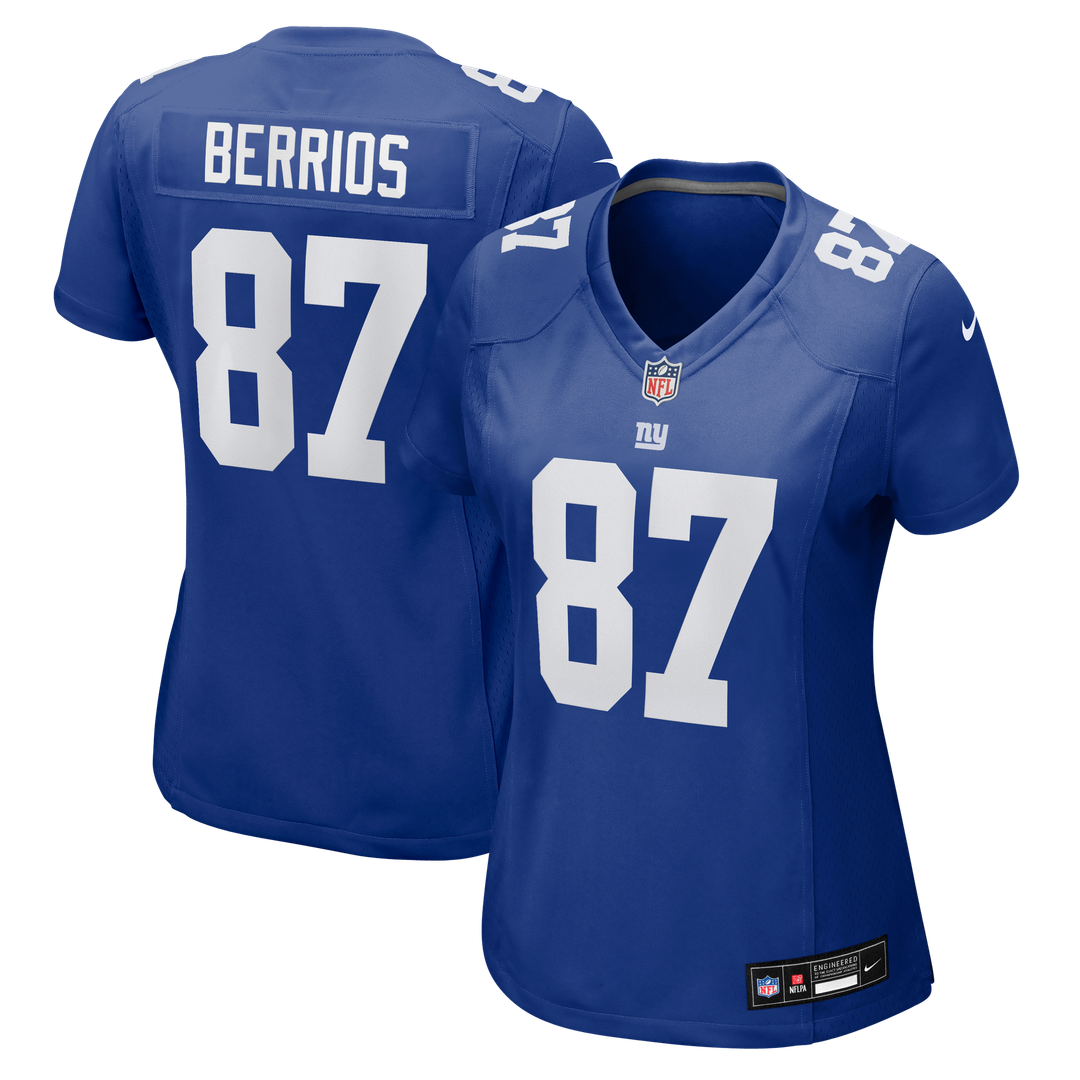 Braxton Berrios New York Giants Women's Team Game Jersey - Royal