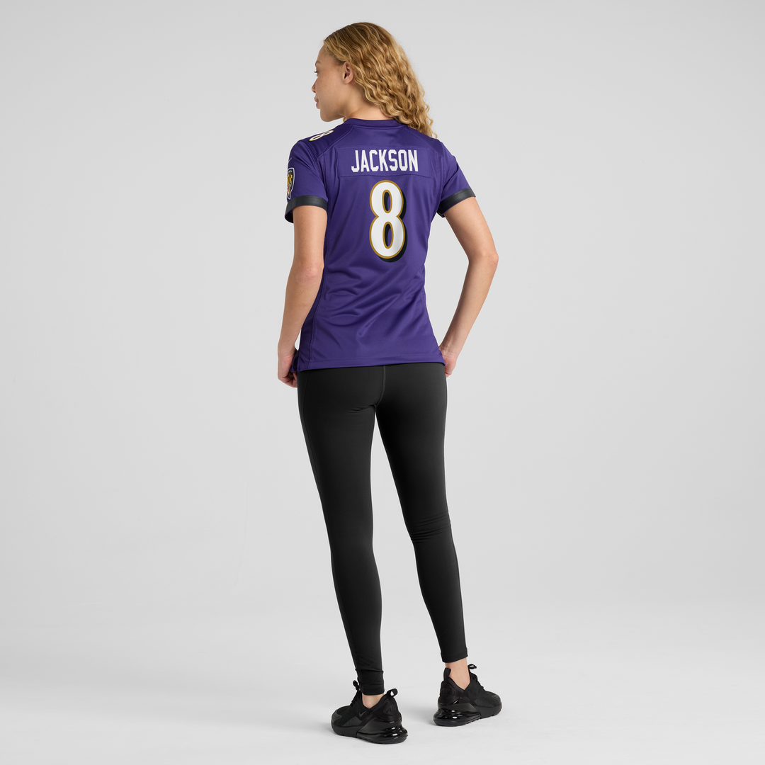 Lamar Jackson Baltimore Ravens Women's Game Jersey - Purple