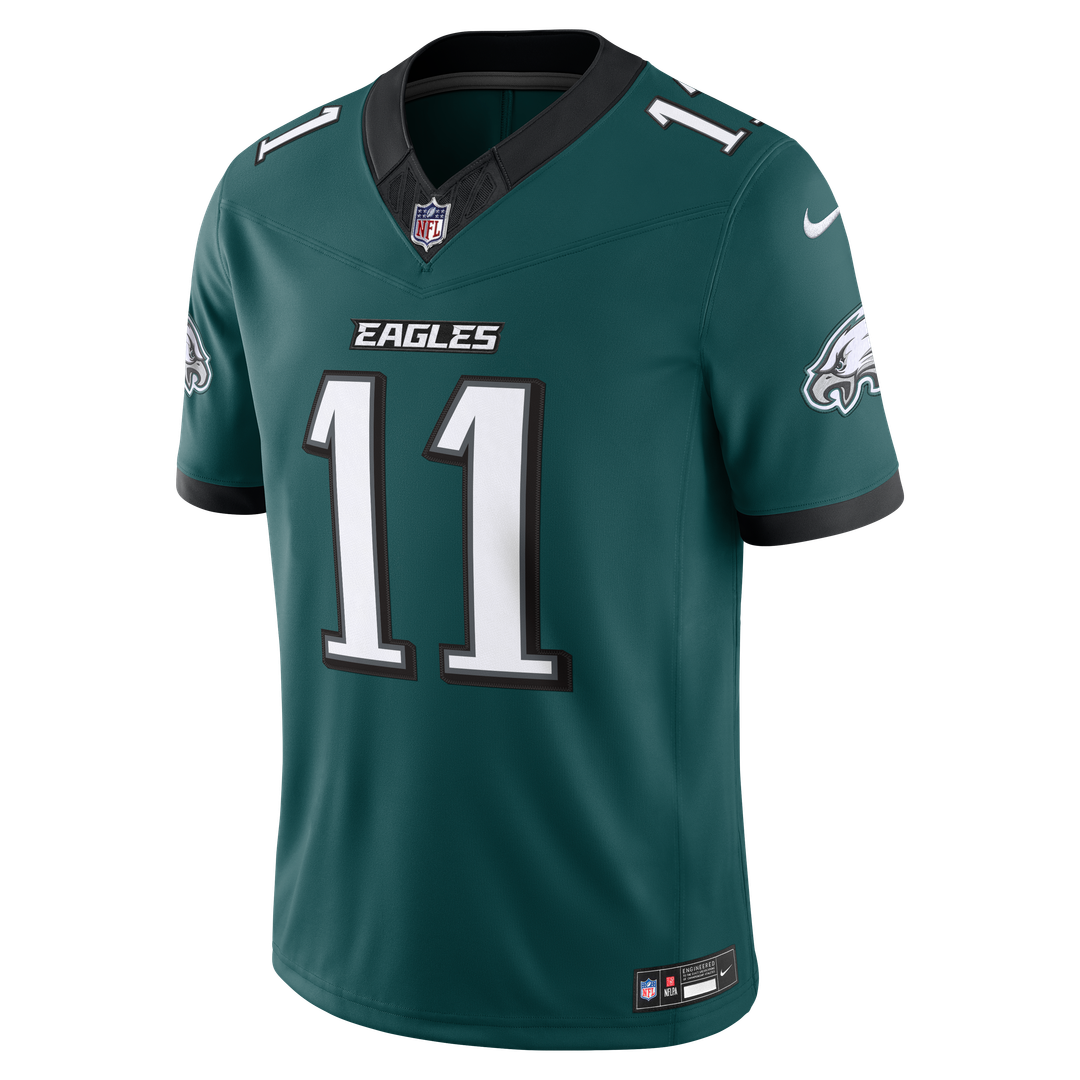 A.J. Brown Philadelphia Eagles Team Vapor F.U.S.E. Stitched Limited Jersey - Midnight Green