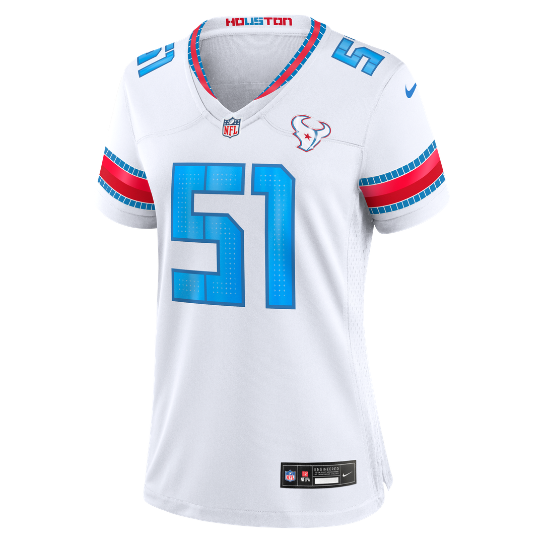 Will Anderson Jr. Houston Texans Women's 2026 Rivalries Collection Game Jersey - White