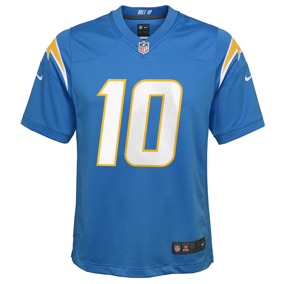 Justin Herbert Los Angeles Chargers Youth Game Jersey - Powder Blue