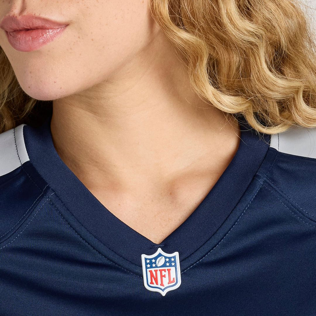 Eddie George Tennessee Titans Women's Oilers Throwback Retired Player Game Jersey - Light Blue