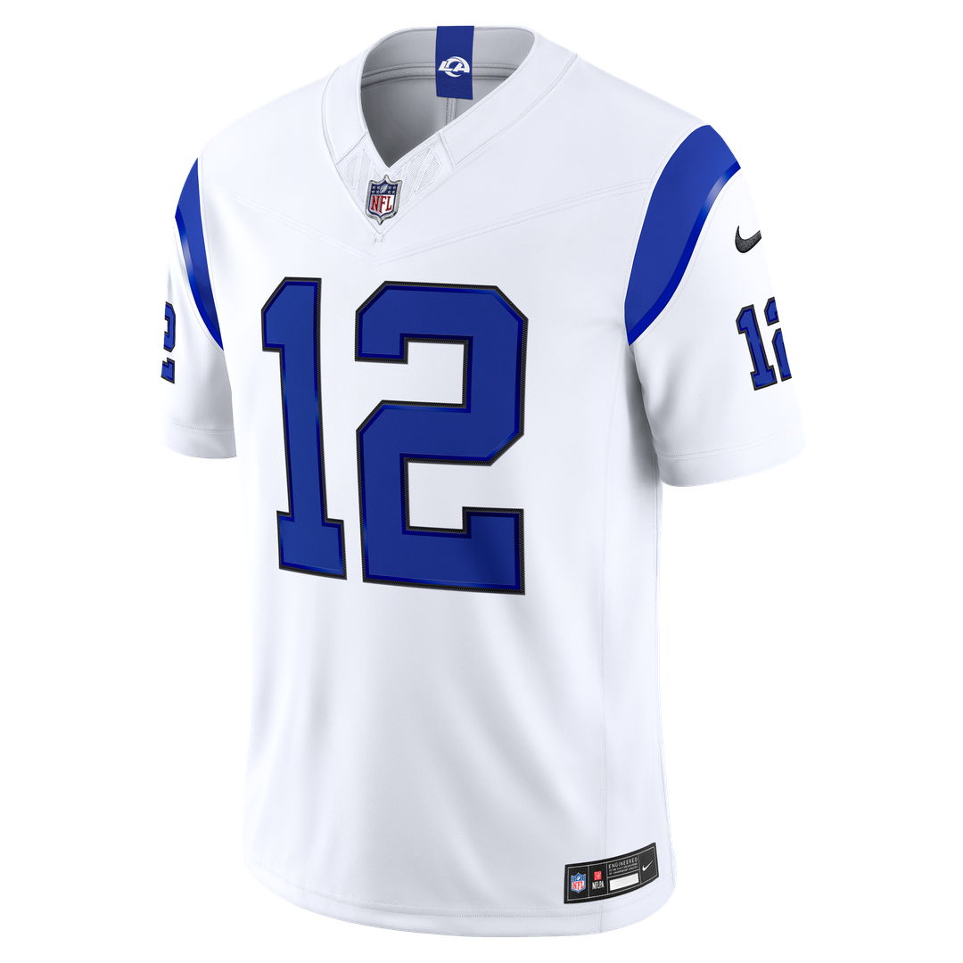 Puka Nacua Los Angeles Rams Fearsome White Vapor F.U.S.E. Stitched Limited Jersey
