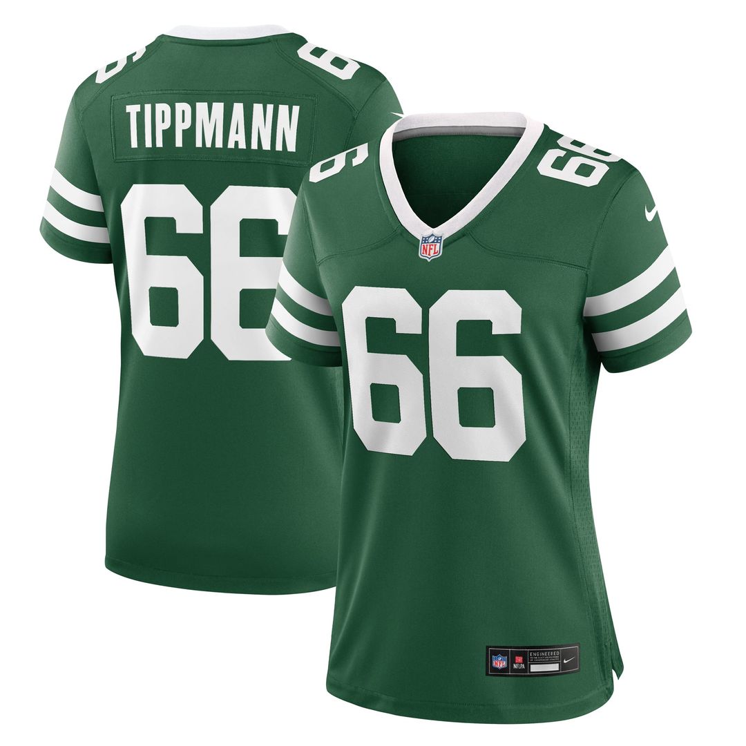 Joe Tippmann New York Jets Women's Game Jersey - Legacy Green
