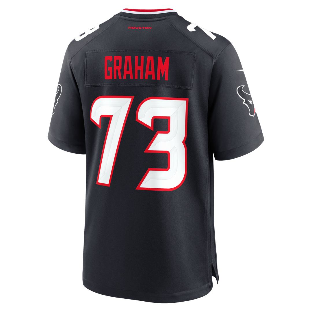 Derrick Graham Houston Texans Team Game Jersey - Navy
