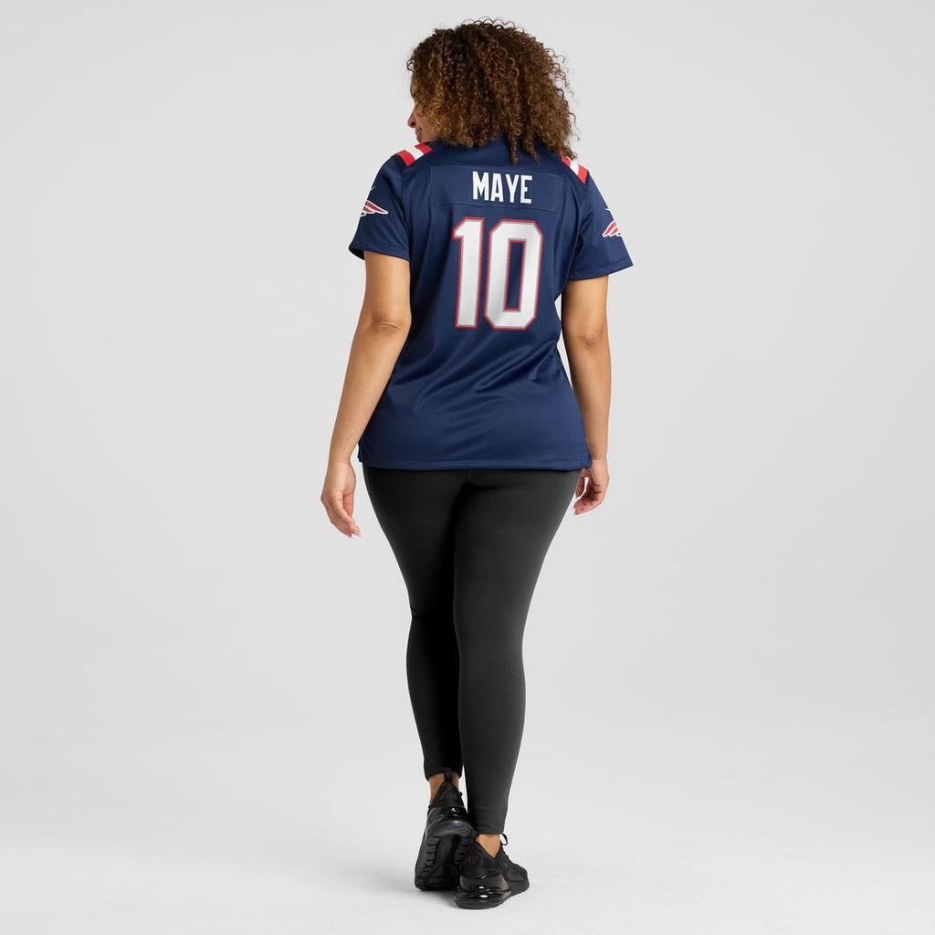 Drake Maye New England Patriots Women's Player Game Jersey - Navy