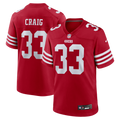 Roger Craig San Francisco 49ers Team Retired Game Jersey - Scarlet