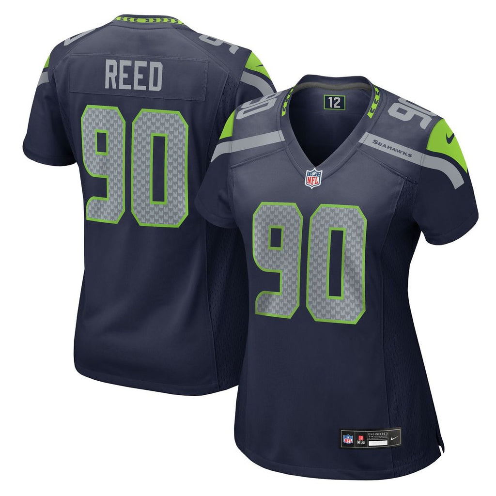 Jarran Reed Seattle Seahawks Women's Team Game Jersey - College Navy