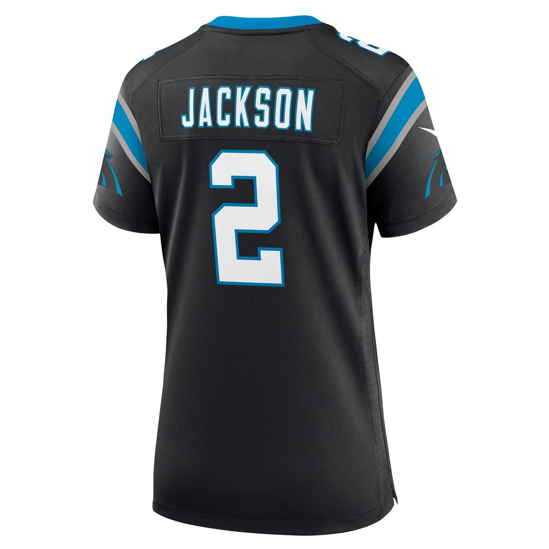 Mike Jackson Carolina Panthers Women's Game Jersey - Black