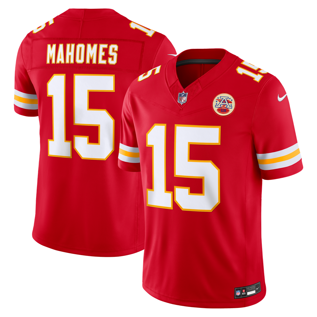 Patrick Mahomes Kansas City Chiefs Team Vapor F.U.S.E. Stitched Limited Jersey - Red