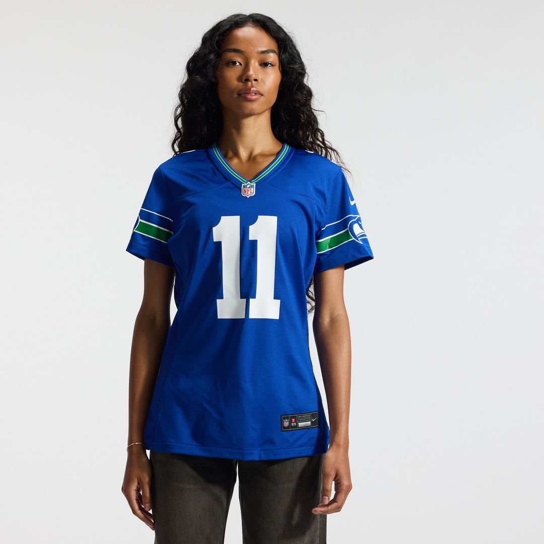 Jaxon Smith - Njigba Seattle Seahawks Women's Throwback Player Game Jersey - Royal
