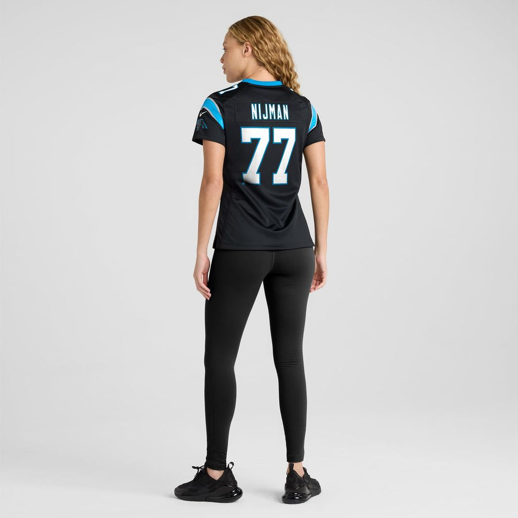 Yosh Nijman Carolina Panthers Women's Game Jersey - Black