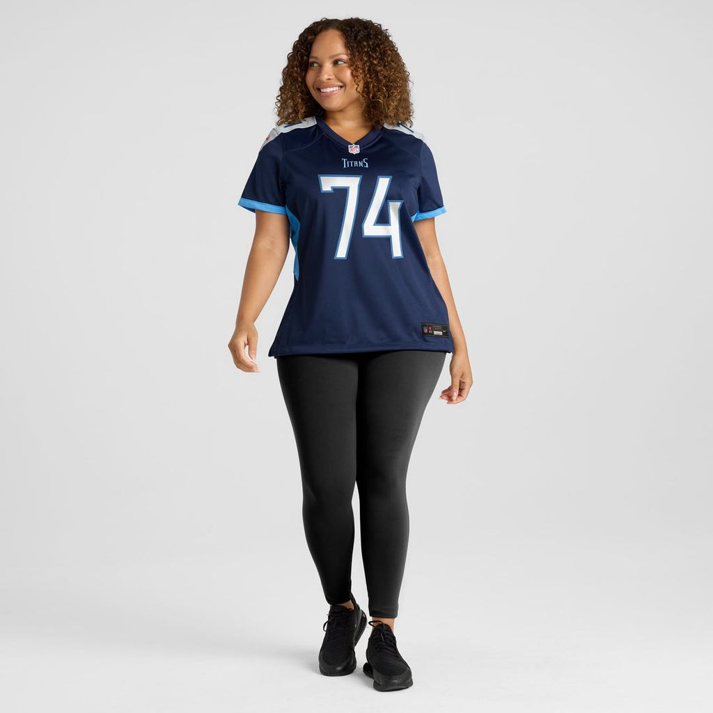 Bruce Matthews Tennessee Titans Women's Oilers Throwback Retired Player Game Jersey - Light Blue