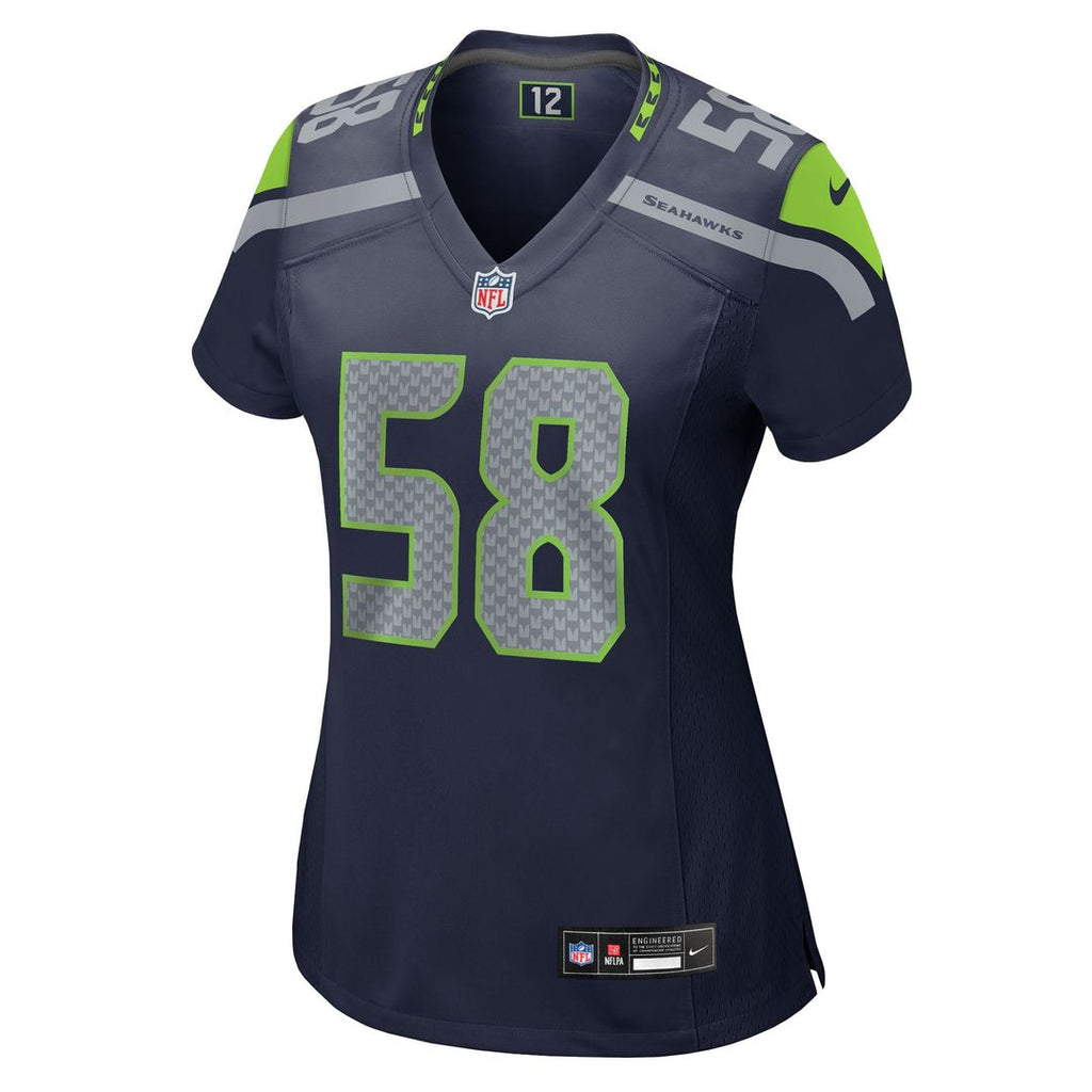 Derick Hall Seattle Seahawks Women's Team Game Jersey - College Navy