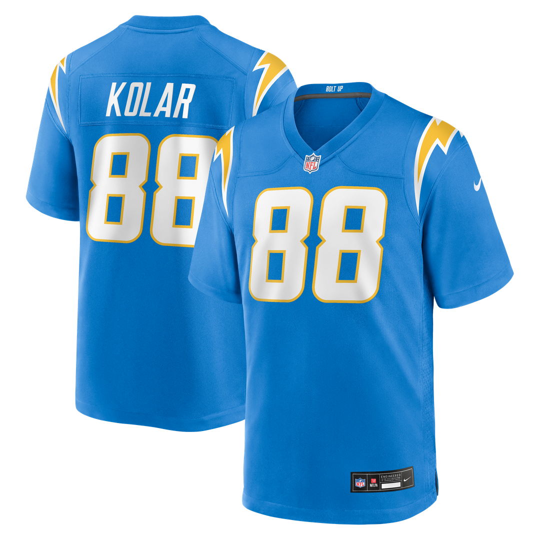 Charlie Kolar Los Angeles Chargers Team Game Jersey - Powder Blue