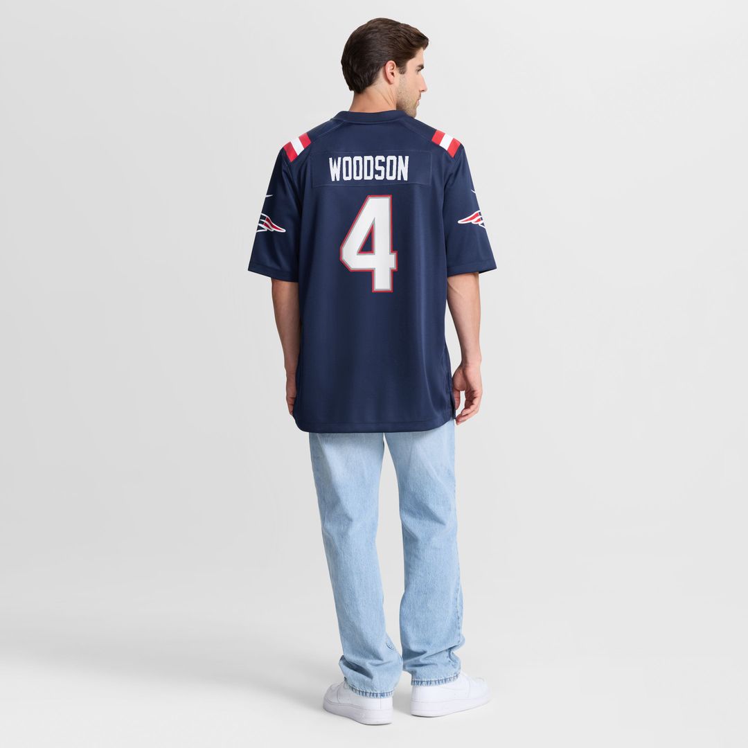 Craig Woodson New England Patriots Team Game Jersey - Navy