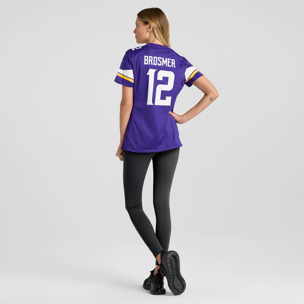Max Brosmer Minnesota Vikings Women's Team Game Jersey - Purple