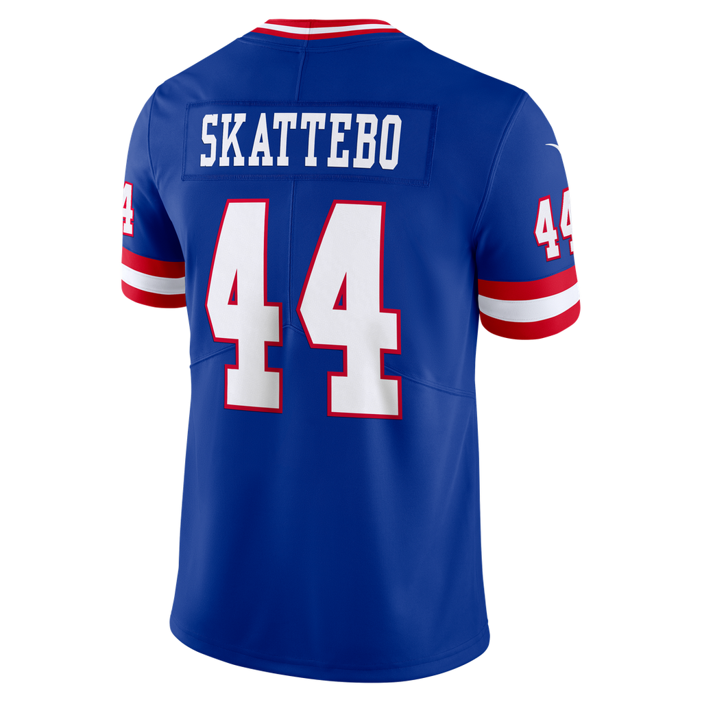 Cam Skattebo New York Giants Vintage White Vapor Untouchable Stitched Limited Jersey - White