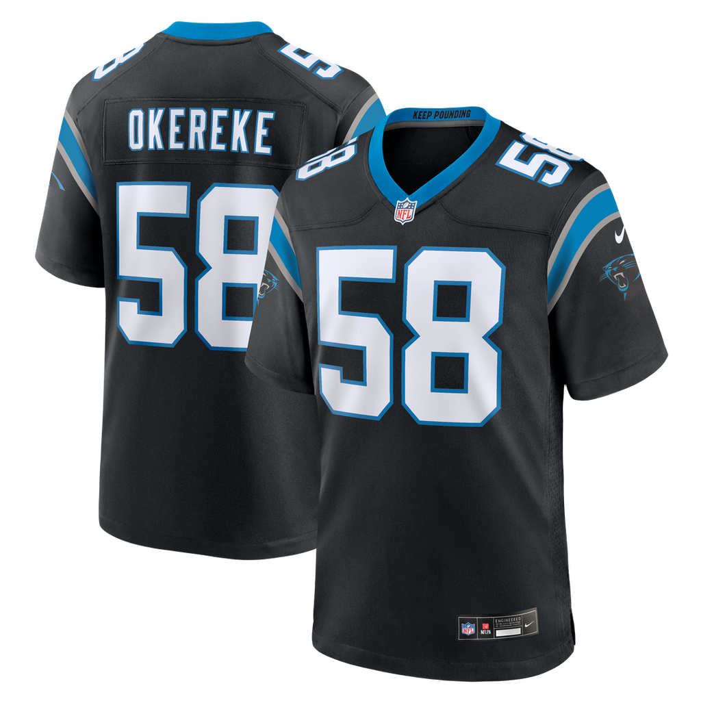 Bobby Okereke Carolina Panthers Team Game Jersey - Black