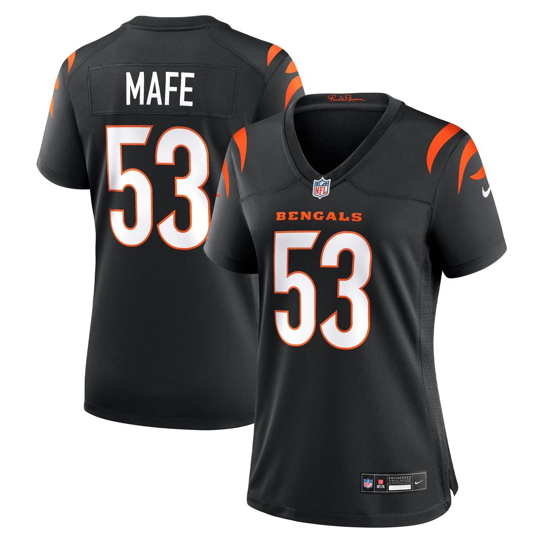 Boye Mafe Cincinnati Bengals Women's Team Game Jersey - Black