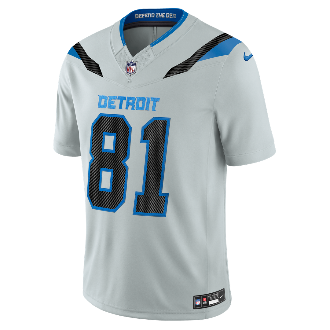 Calvin Johnson Detroit Lions 2026 Rivalries Collection Stitched Limited Jersey - Silver