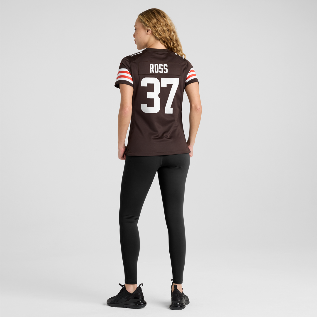 D'Angelo Ross Cleveland Browns Women's Team Game Jersey - Brown