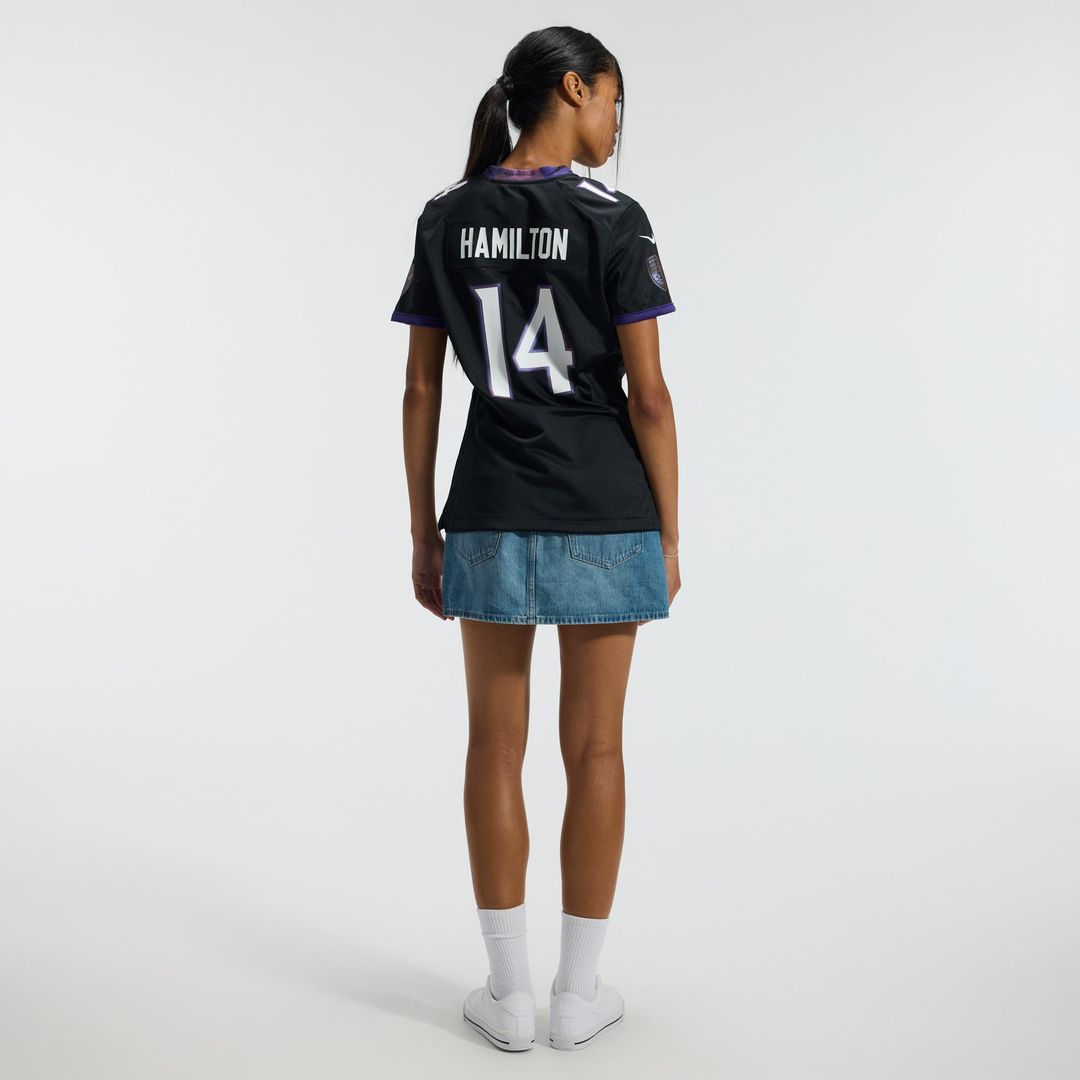 Kyle Hamilton Baltimore Ravens Women's Alternate Game Jersey - Black