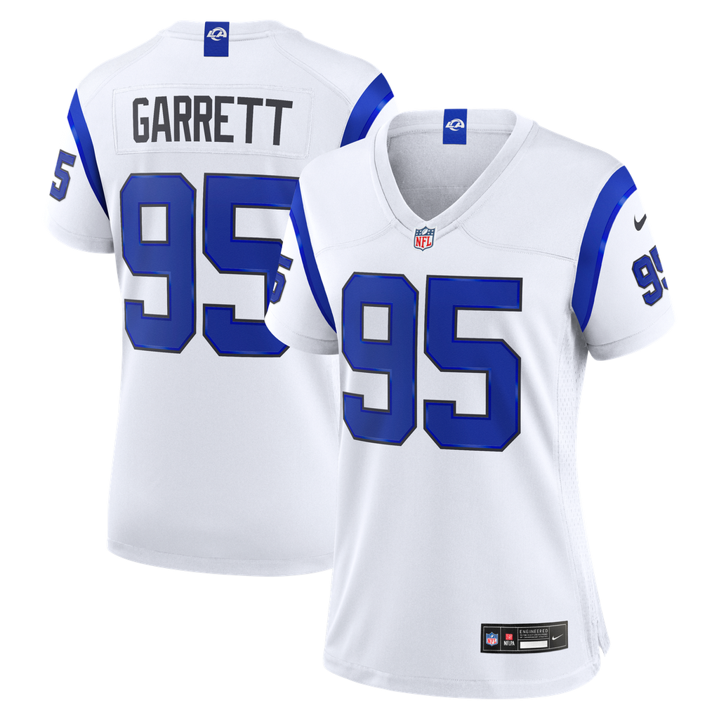 Myles Garrett Los Angeles Rams Women's Fearsome White Game Jersey