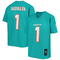 Tua Tagovailoa Miami Dolphins Youth Replica Jersey - Aqua