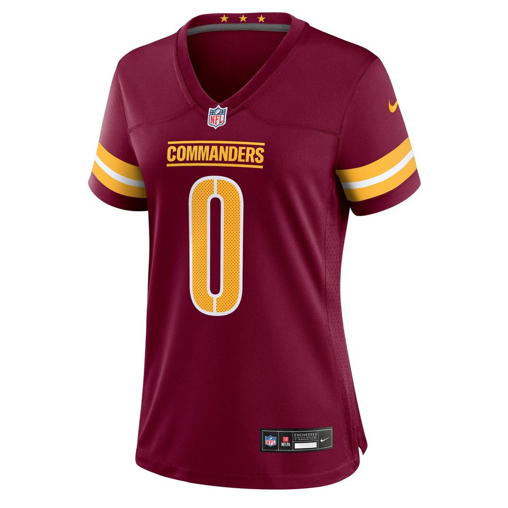 Mike Sainristil Washington Commanders Women's Team Game Jersey - Burgundy