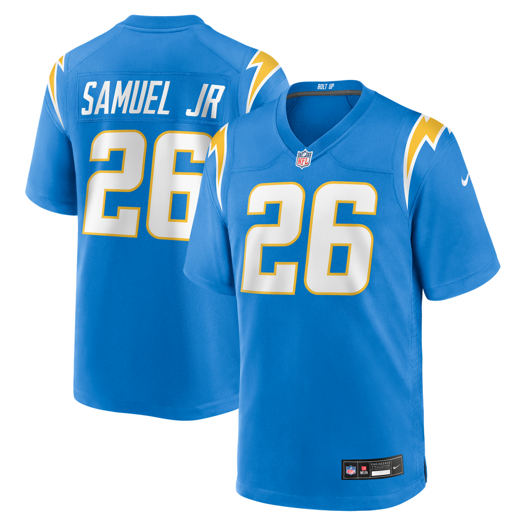 Asante Samuel Jr. Los Angeles Chargers Game Player Jersey - Powder Blue
