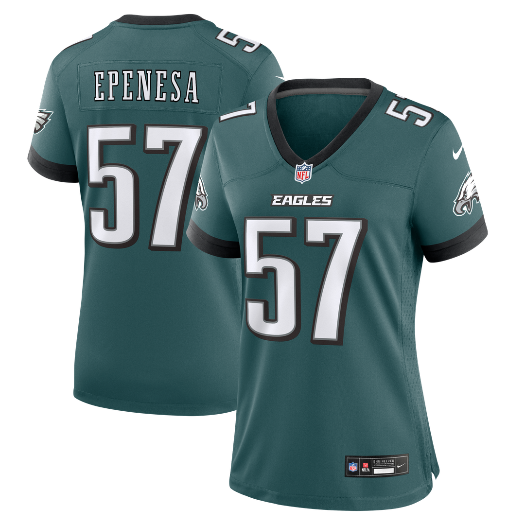 A.J. Epenesa Philadelphia Eagles Women's Team Game Jersey - Midnight Green