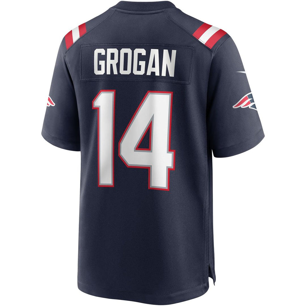 Steve Grogan New England Patriots Game Retired Player Jersey - Navy