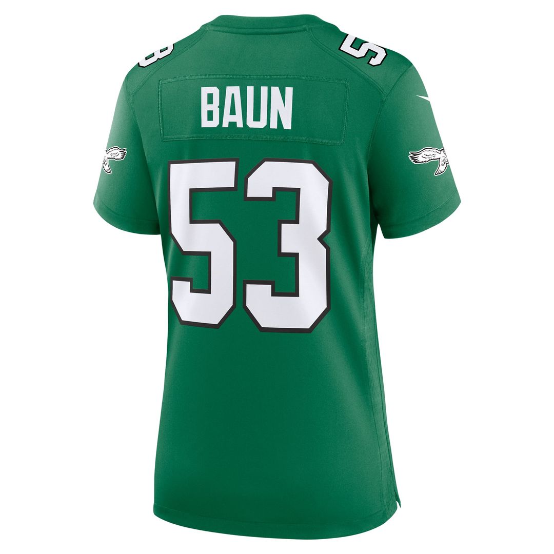 Zack Baun Philadelphia Eagles Women's Alternate Game Jersey - Kelly Green