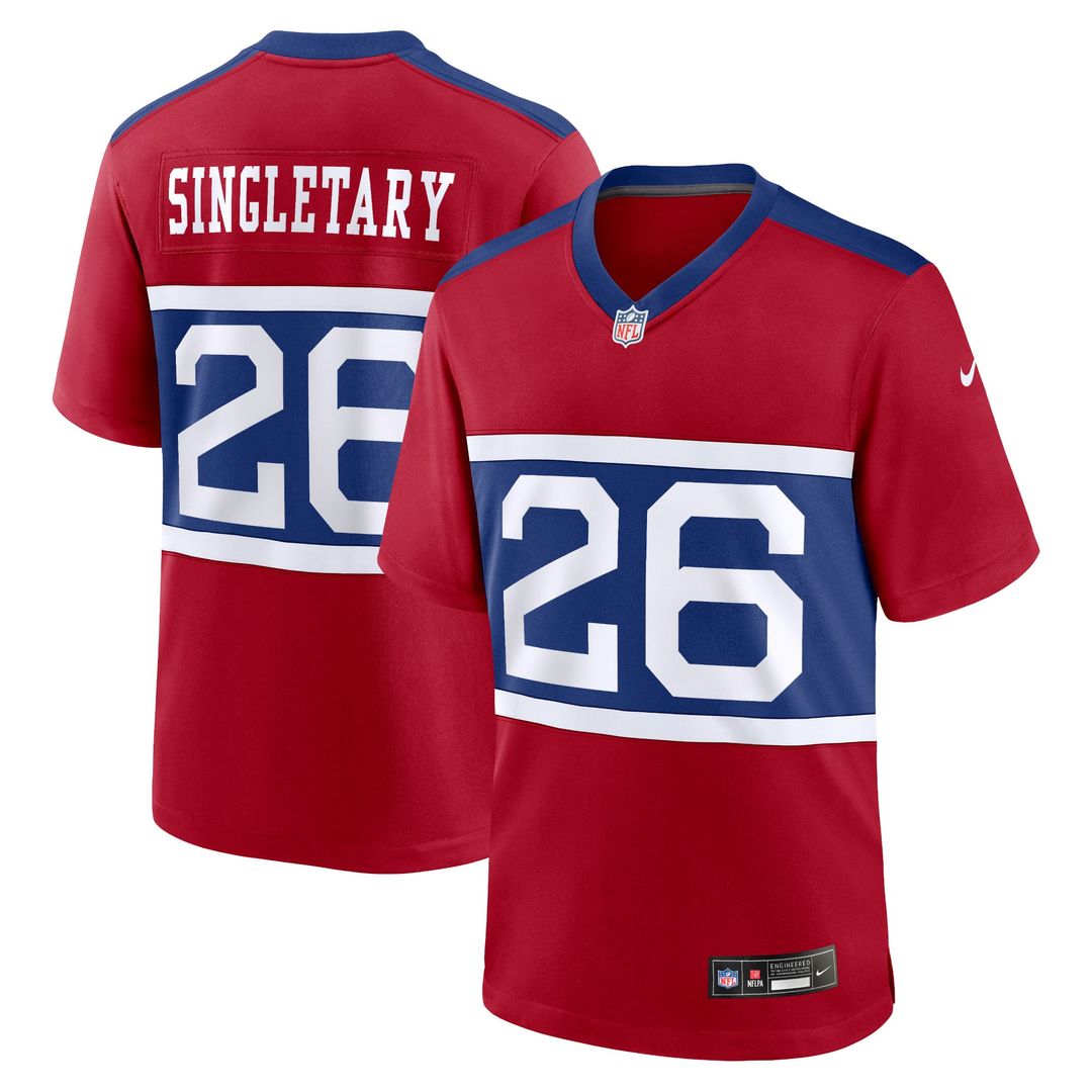 Devin Singletary New York Giants Youth Game Jersey - Red