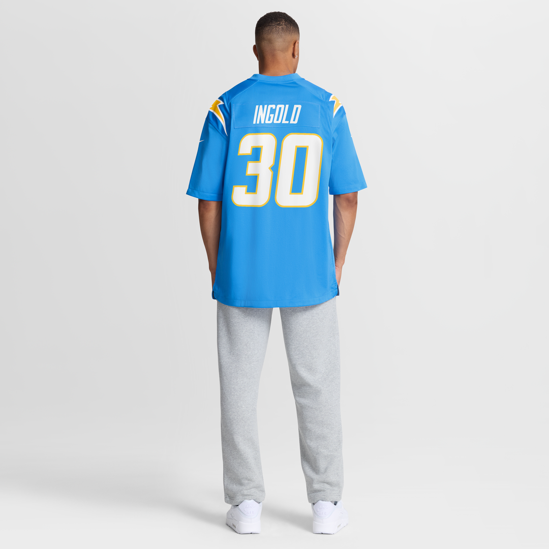 Alec Ingold Los Angeles Chargers Team Game Jersey - Powder Blue
