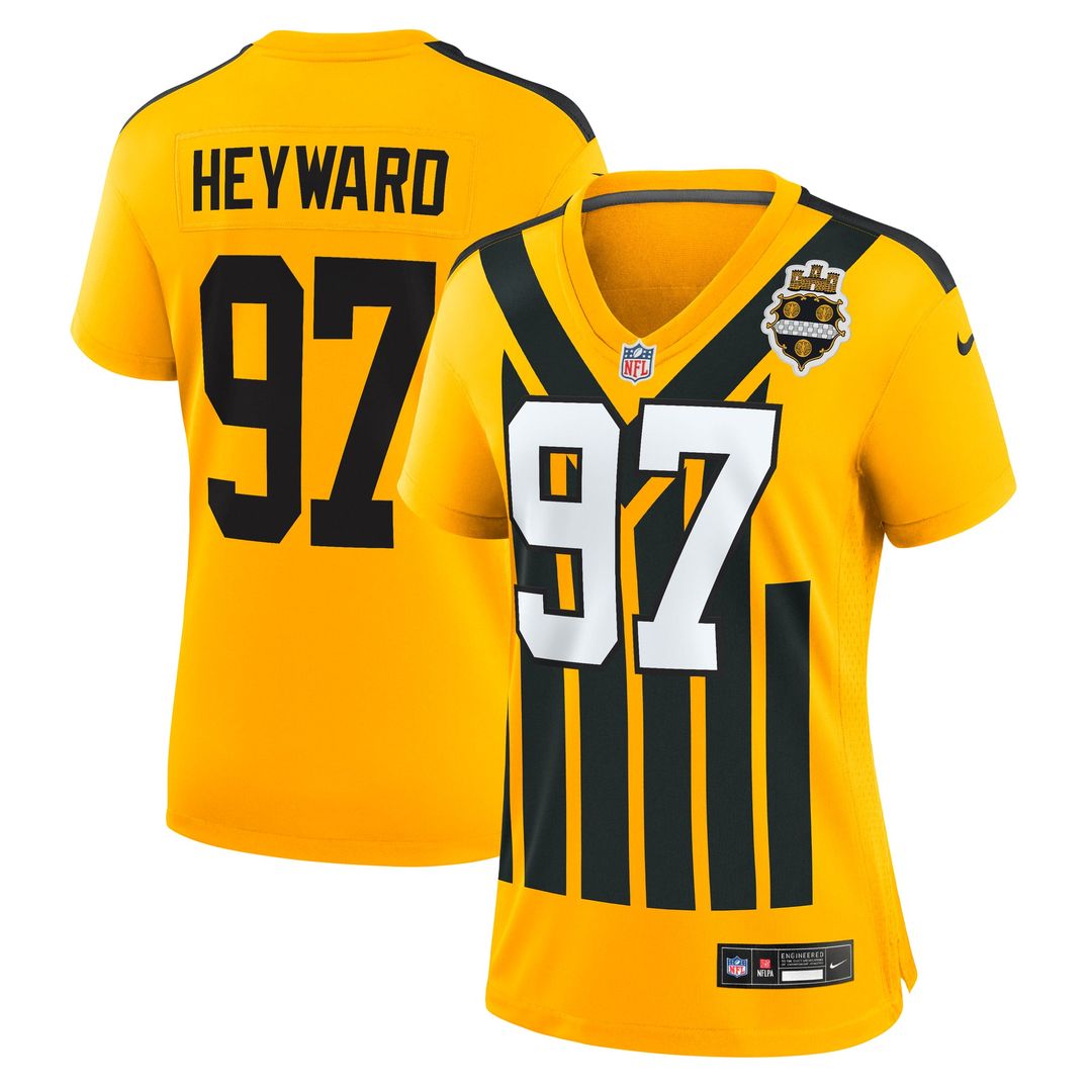 Cameron Heyward Pittsburgh Steelers Women's Alternate 1933 Throwback Game Jersey - Gold