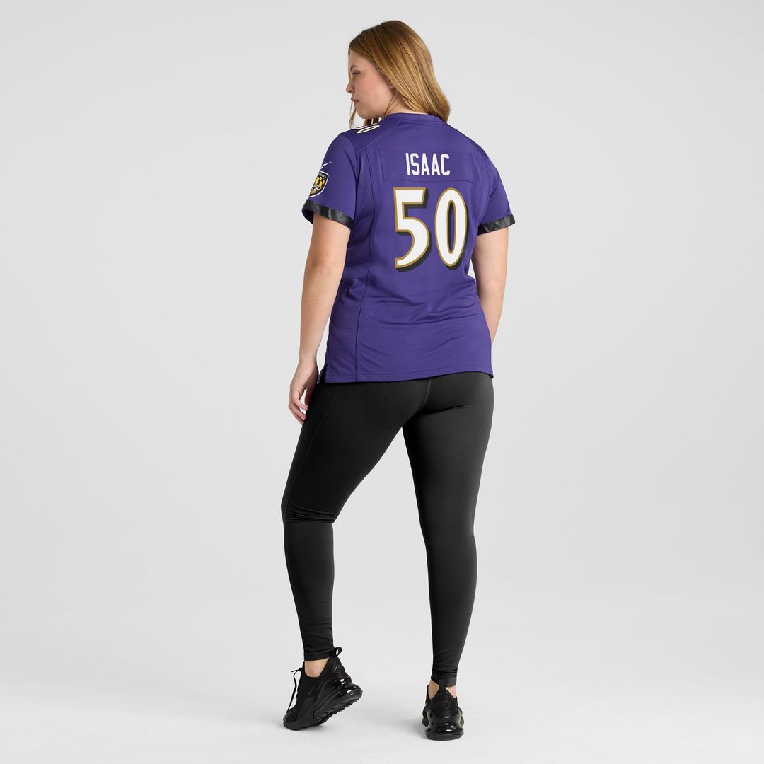 Adisa Isaac Baltimore Ravens Women's Game Jersey - Purple