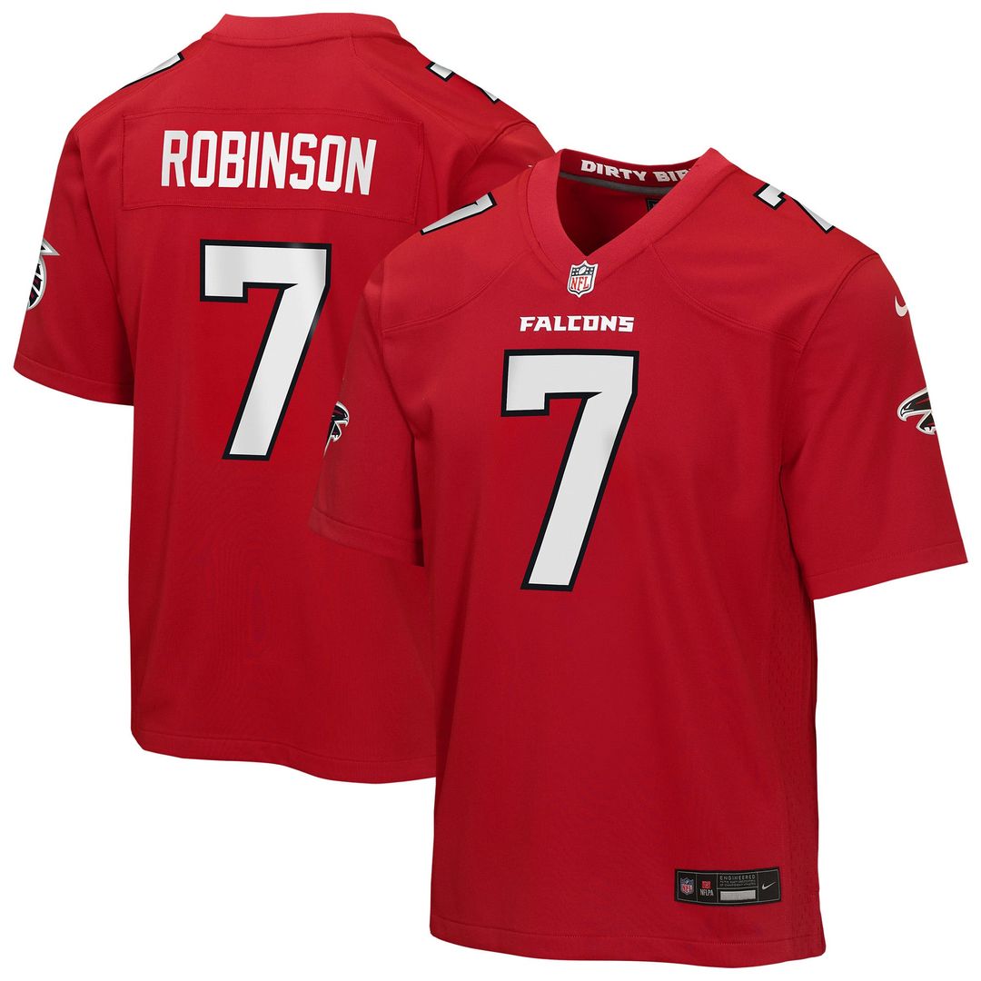 Bijan Robinson Atlanta Falcons Youth Game Jersey - Red