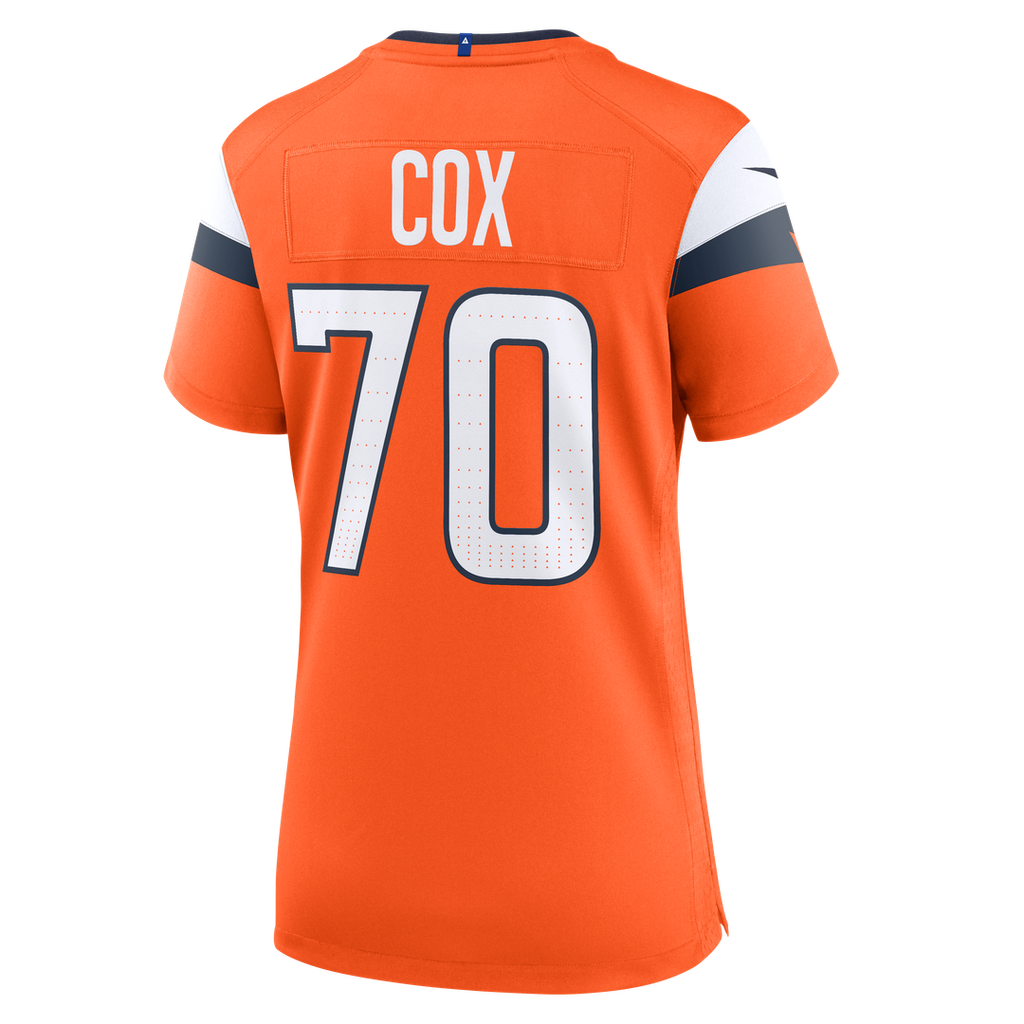 Marques Cox Denver Broncos Women's Team Game Jersey - Orange