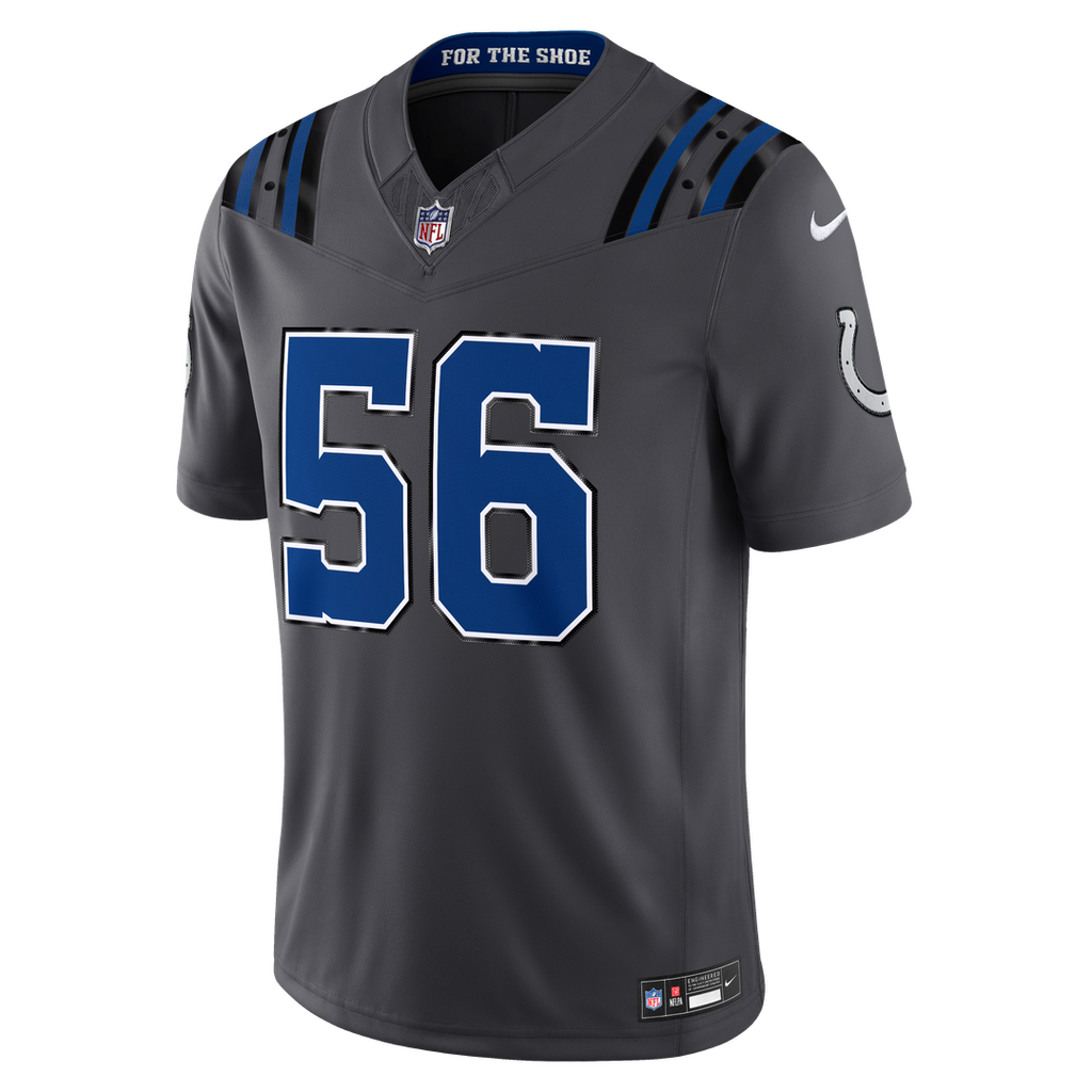 Quenton Nelson Indianapolis Colts 2026 Rivalries Collection Stitched Limited Jersey - Anthracite