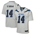 Amon - Ra St. Brown Detroit Lions Youth 2026 Rivalries Collection Game Jersey - Silver