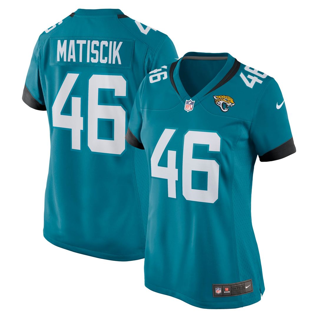 Ross Matiscik Jacksonville Jaguars Women's Game Jersey - Teal