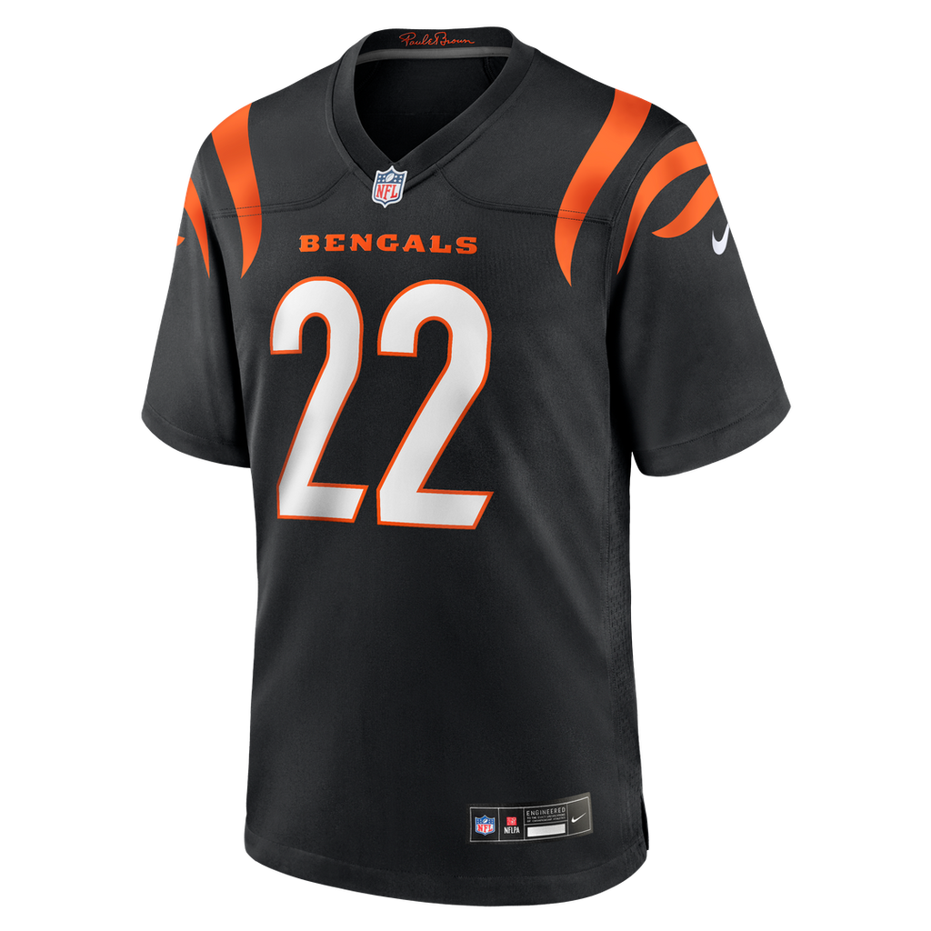 Russ Yeast Cincinnati Bengals Team Game Jersey - Black